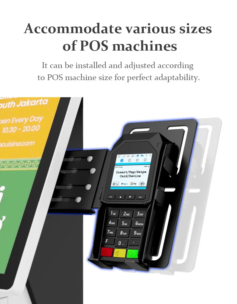 Wall Mounting Touch Screen Kiosk Floor Standing Query Machine Modern Payment Kiosk With Barcode Scanner