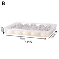 Kitchen Storage Box Refrigerator Organizer Transparent Food Containers Tray For Dumpling Fruits Vegetables Meat Cake