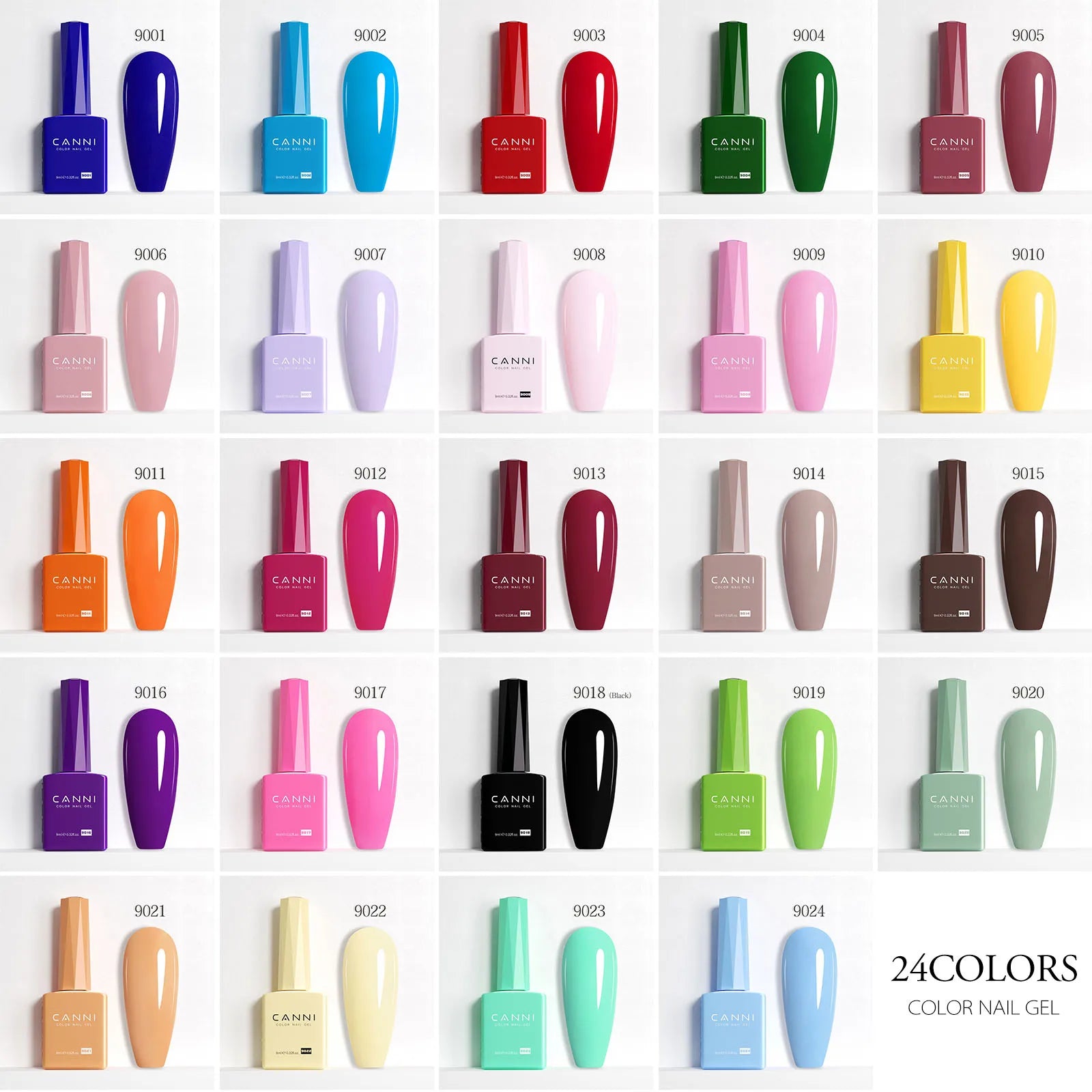 CC8 CANNI 9ml Nail Gel Polish HEMA FREE Summer Nails Color Soak Off UV LED Semi Permanent Smoothy Texture Nail Art Manicure