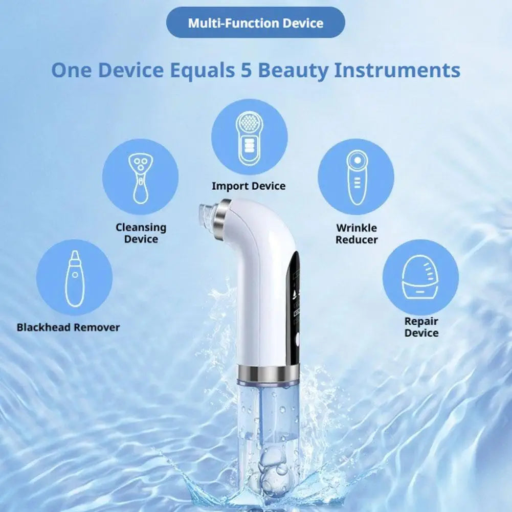 Blackhead Remover Machine, Electric Pore Vacuum, Acne Remover, Facial Exfoliation Deep Cleaning water circulation Beauty Device