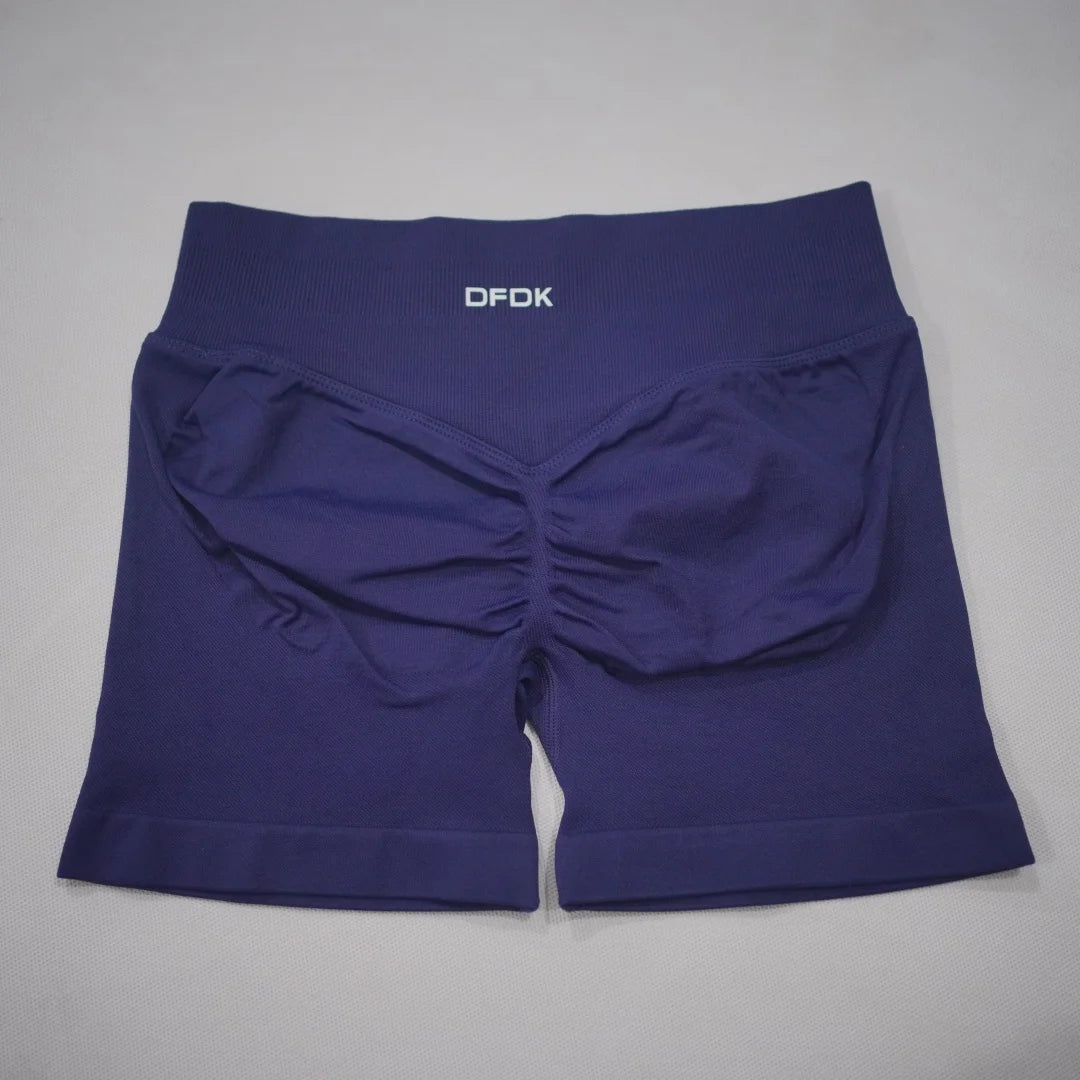 DFDK 2026 New Women Scrunch Butt Yoga Shorts High Waist Hip Lifting Push Up Squat Proof Sports Shorts Gym Workout Running Fitnes
