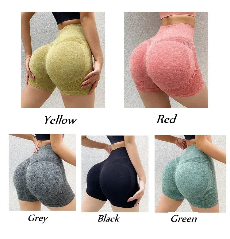 Sexy Booty Push Up Sport Yoga Shorts Women Seamless Spandex Running Cycling Short Fitness Leggings High Waist Female Gym Shorts