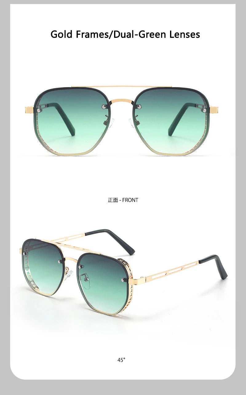 Fashionable New Style Sunglasses Trendy Outdoor Sun Protection Travel Glasses High-end Sun-shading Glasses8820