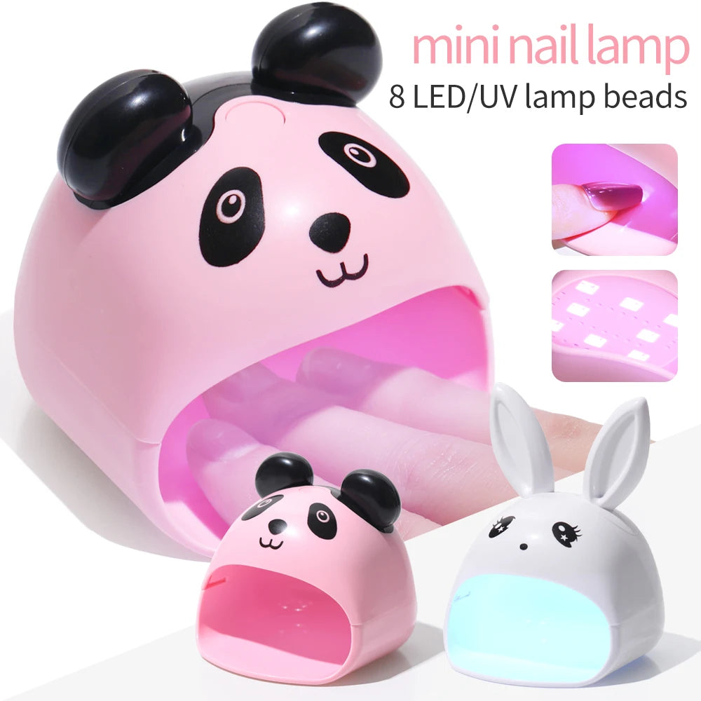LINAMNDA Animal Nail Lamp Single Finger Phototherapy Machine Nail Dryer Manicure Tools Nails Art UV Gel Polish Drying USB Lamp