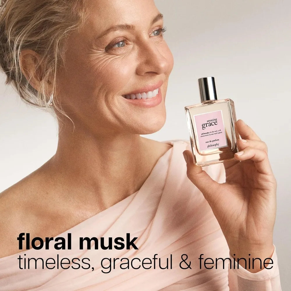 Philosophy Amazing Grace Eau de Parfum For Women, Clean Floral Long Lasting Perfume with Bergamot Lily of The Valley Musk Notes