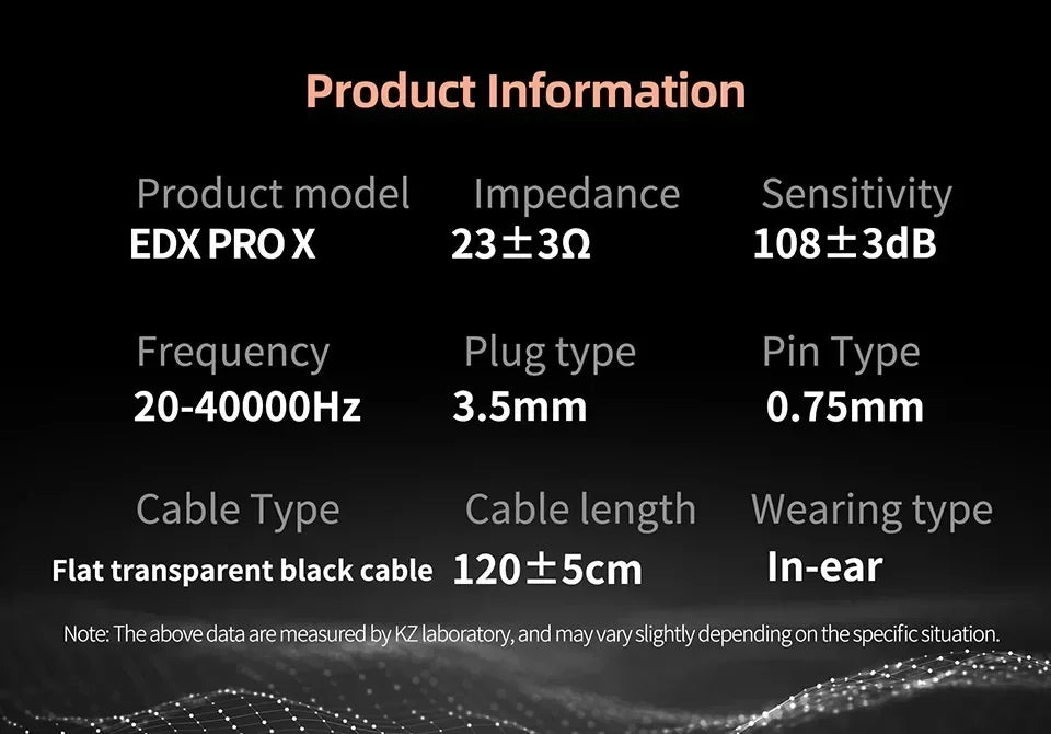 KZ EDX PRO X Dynamic Drive Earphone HIFI Bass Earbud DJ Sport Music Cancelling Headsets 2PIN Cable KZ ZSTX ZSN PRO X EDC EDA ZVX