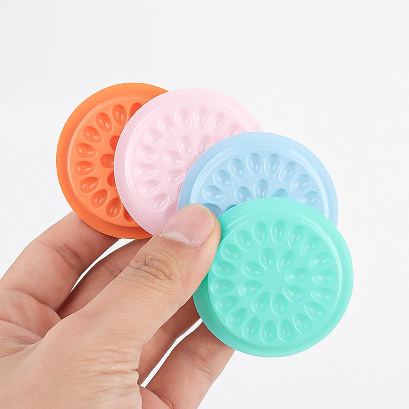 100pc Eyelash Glue Holder Tray Pad Lash Extension Adhesive Stand Base Gasket Tattoo Pigment Pallet Eyelashes Lifting Makeup Tool