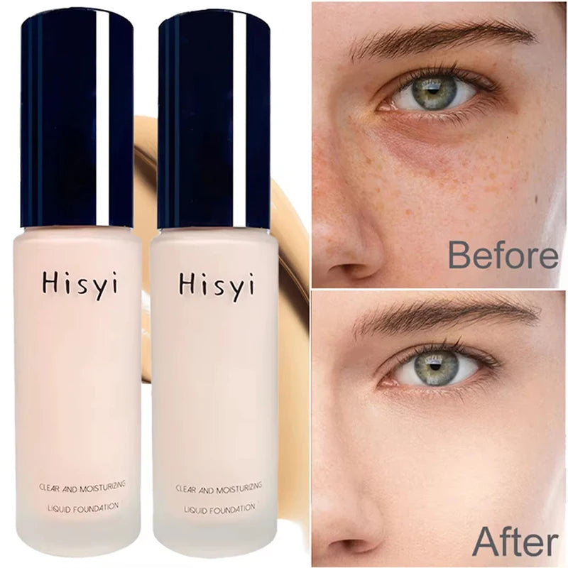 Liquid Foundation Naturally Covers Flaws Without Sticking Powder, Plain Face Cream, Transparent Foundation, Conceals Blemishes