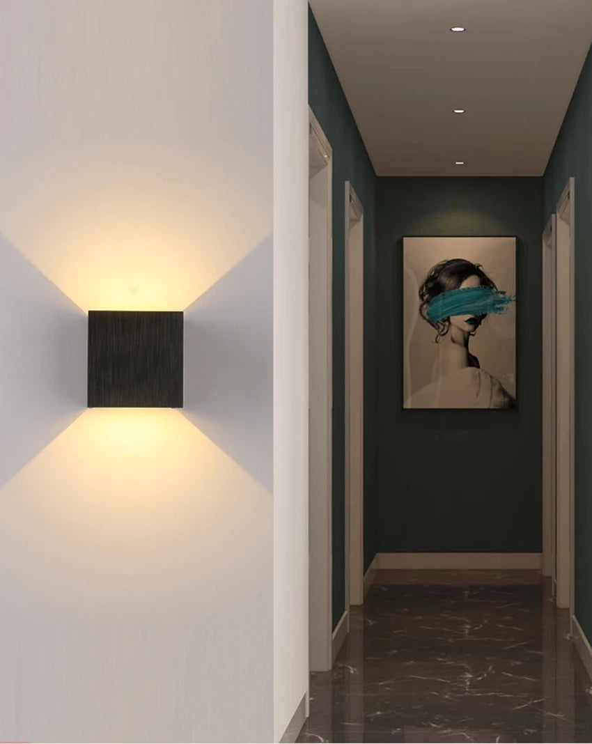 LED Wall Light Outdoor Waterproof IP65 Porch Garden Yard Wall Lamp & Indoor Bedroom Bedside Decoration Lighting Lamp AC110V 220V