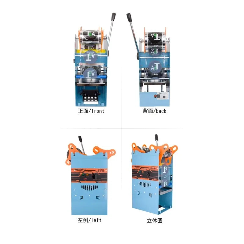 Cold Drink Shop Manual Bubble Tea Sealing Machine for 90mm/95mm Plastic Cup