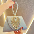 2025 Women Beaded Clutch Purses Vintage Rhinestone Evening Bag Glitter Sik Clutch Purse Ladies Dinner Flormal Crossbody Bag