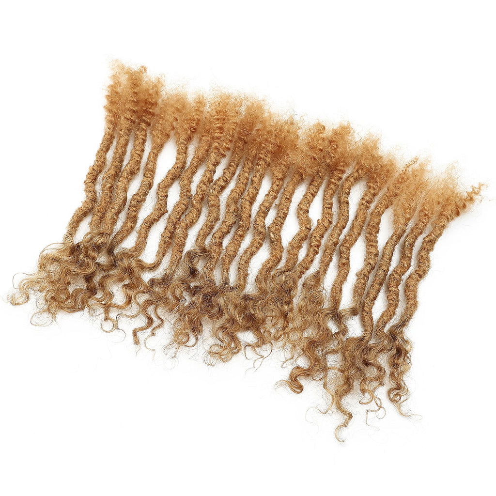 20 Strs/Pack 6-30inch 27# 0.6cm Thickness 20strands Per Pack Boho Dreadlocks Curly End Lisa Locs Extensions for Goddess