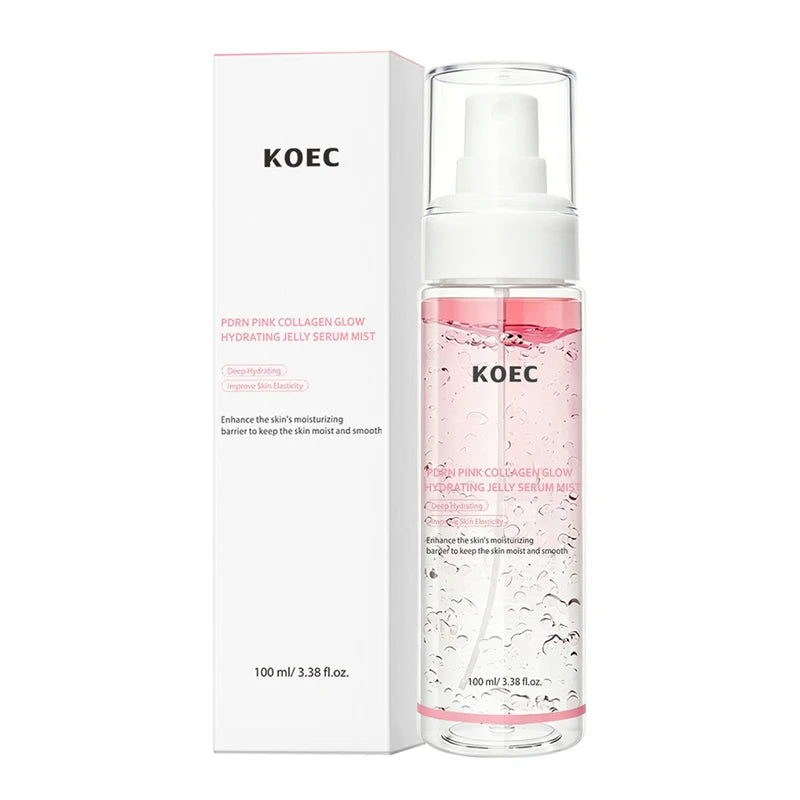 Rice Hyaluronic Acid Facial Moisturizing Spray PDRN Collagen Jelly Gel Spray 100ml Hydrating Soothe Skin Strengthen Skin Barrier