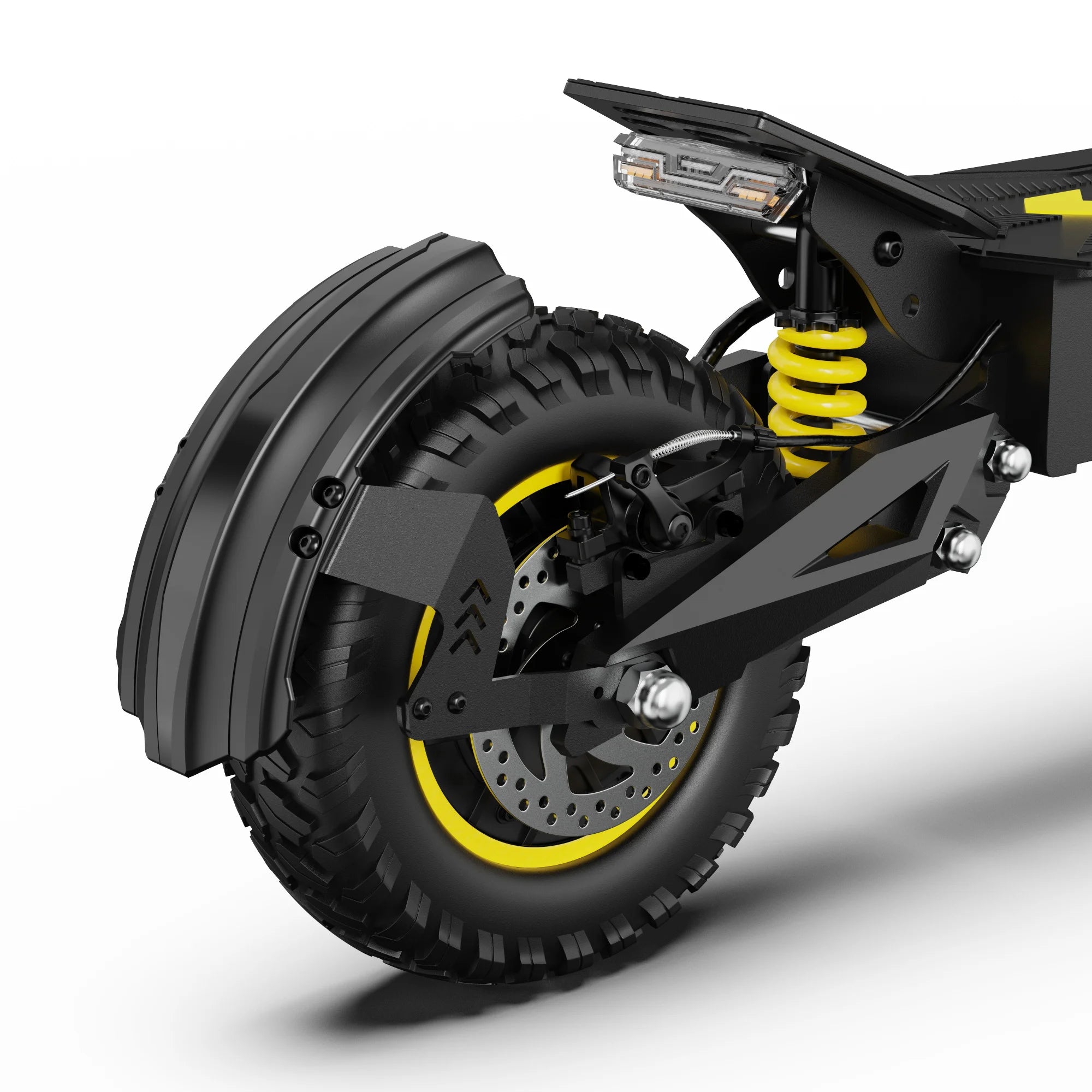 OOTD T10 Adult Foldable Electric Scooter(Yellow), Max 900W Motor & 18Ah Battery, 45-60km Range, 11 Inch All-Terrain
