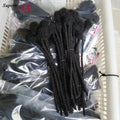 60Strands 0.4/0.6/0.8cm Human Hair Dreadlock Extensions Loc Extensions Human Hair Permanent Crochet Dreadlocks Human Hair 1B