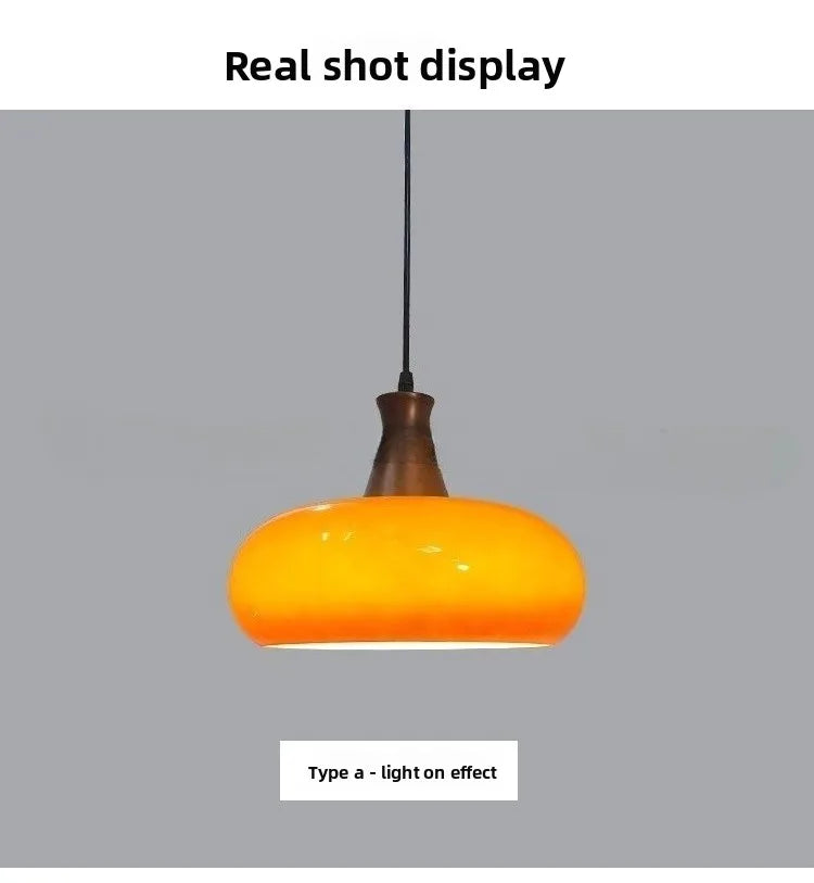 Japanese Bauhaus Glass Pendant Lights for Study Homestay Classical Atmosphere Ceiling Chandeliers LED Lamps Medieval Fixtures