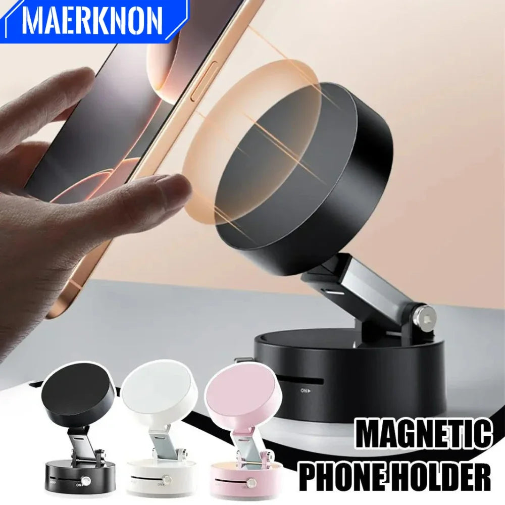 Magnetic Mobile Phone More Portable Vacuum Bracket Adjustable Double-Sided Suction Cup  Holder Lazy Stand For All Smartphone