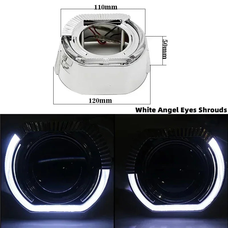 SANVI 2025 New Bi Led Hyperboloid Projector Lens 100W 2.5 Inch Car Lights H7 H4 LED H1 9005 9006 Headlight Auto Accessory