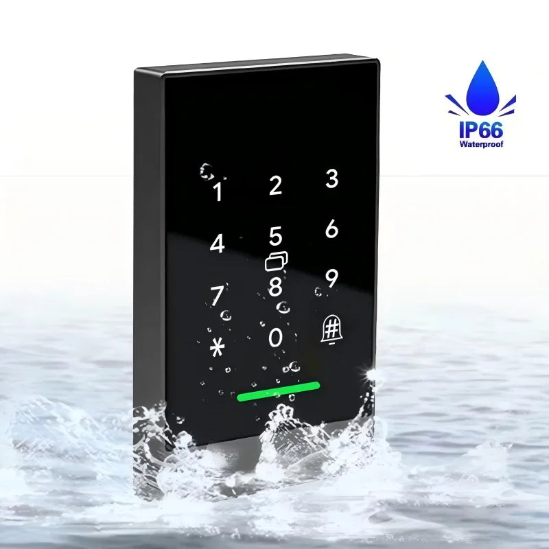 Facial Recognition Waterproof TTLock APP Fingerprint Access Control System Metal Frame Keyless Door Entry Smart RFID Card Reader