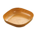 Kitchen Imitation Wood Grain Plastic Square Plate Japanese Afternoon Tea Fruit Dish Tea Tray Plastic Bone Dish Kitchen Tableware