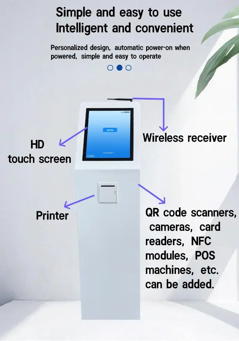 Touch Screen Self-Service Kiosk for Hospital Fastfood Banking Government Queue Management with Token OEM ODM