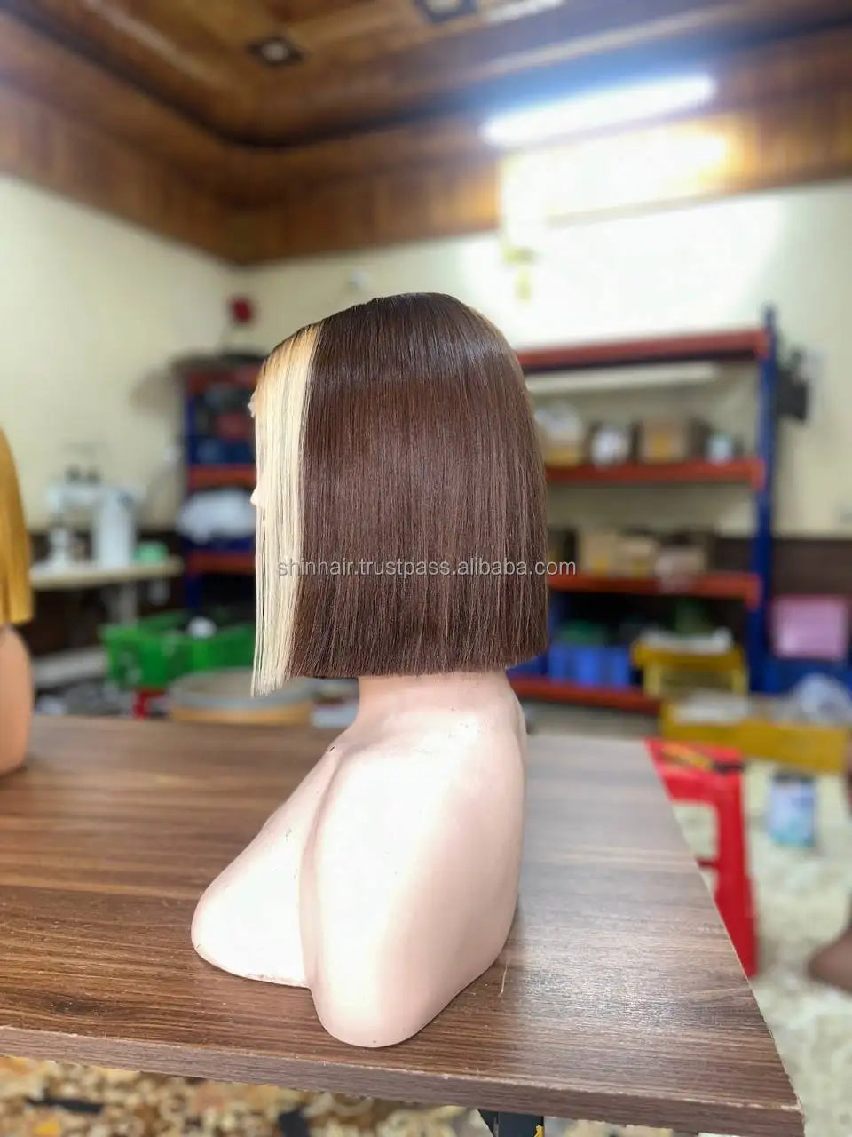Top Selling Long Bob Cut Transparent for Lace Full Closure Wigs Remy Human Hair 250% Density for Black Women