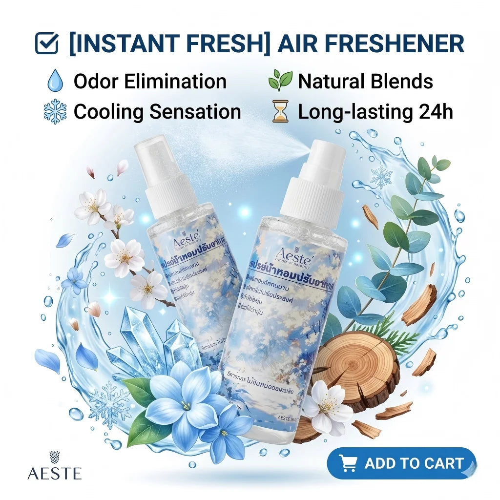 100ml Room Air Freshener Spray Long Lasting Fragrance Deodorizer for Home Bathroom Car Office