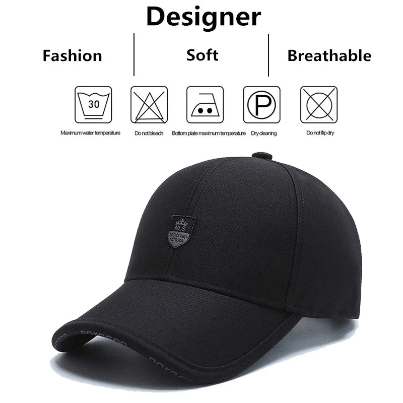 Unisex NLS Letter Crown Label Baseball Caps Spring Autumn Outdoor Adjustable Casual Hats Sunscreen Hat