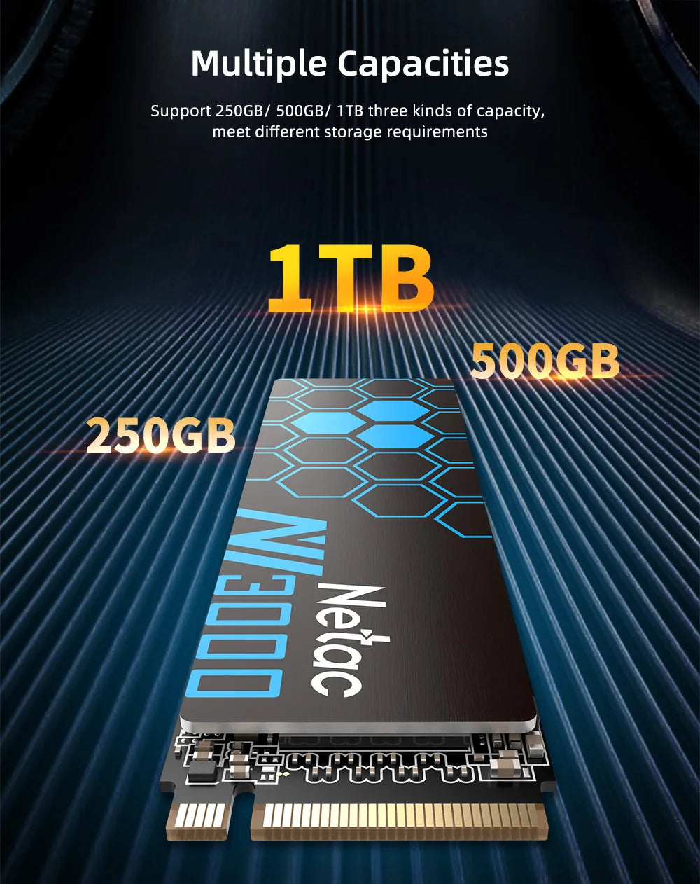 Netac 3500MB/s M2 SSD 250gb 500gb 1tb 2tb NMVE SSD M.2 2280 PCIe3.0x4 Internal Solid State Drives for Desktop Notebook