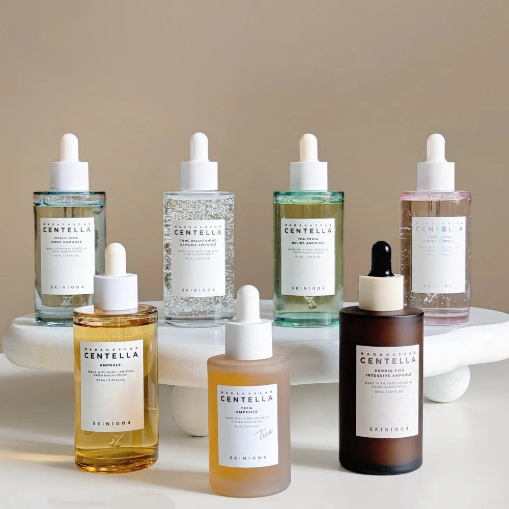 SKIN1004 Centella Ampoule Series Facial Essence Non-Greasy Lightweight Soothe Reduce Redness Refine Pores For Sensitive Skin