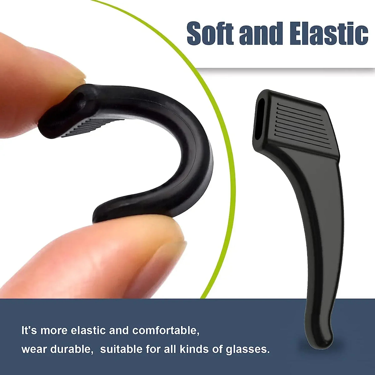 Silicone Ear Hook Anti-slip Glasses Leg Ear Sleeve Bracket Fastener Sunglasses Accessories Grip Anti-fall Eyewear Holder