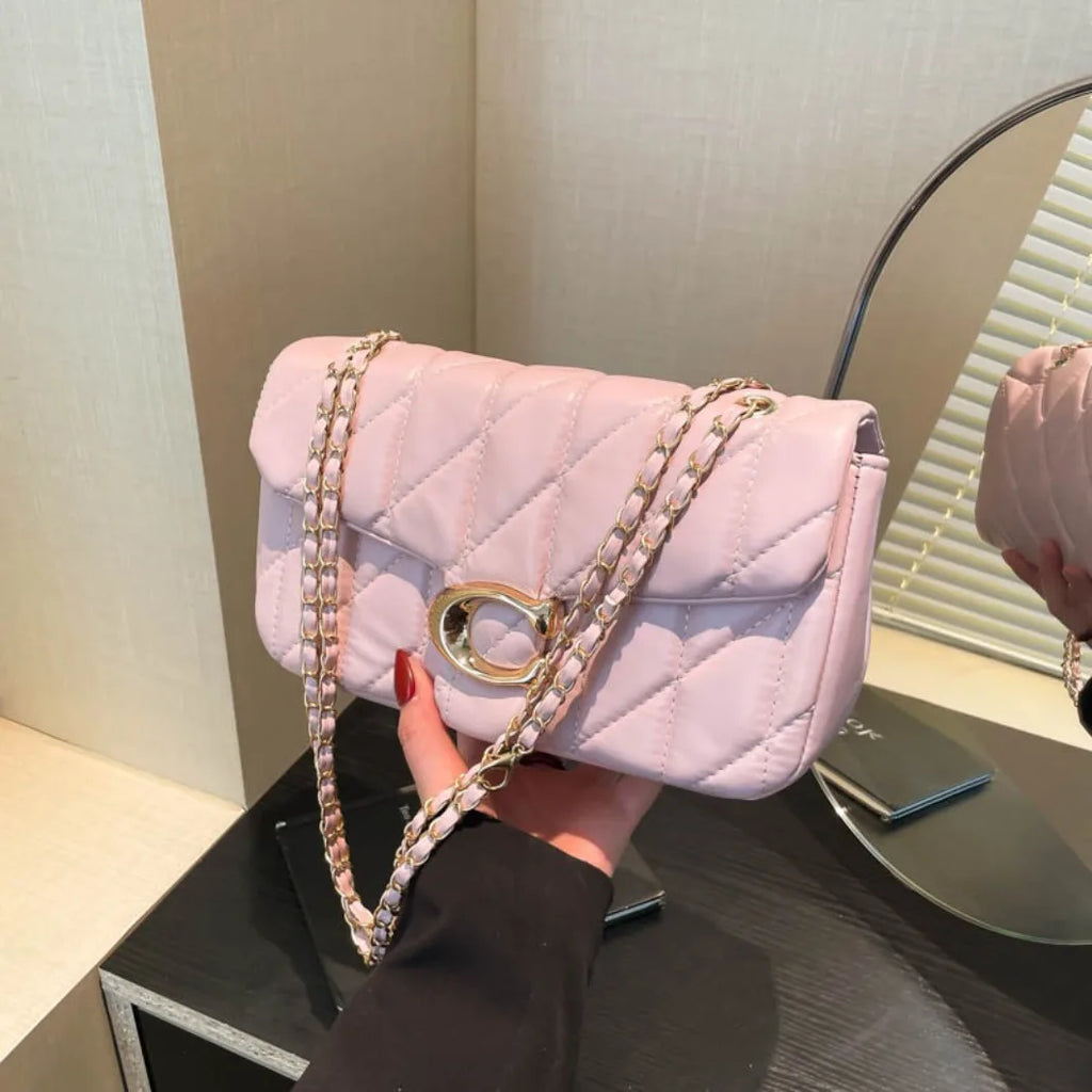 2026 new European retro classic fashionable versatile chain flap crossbody bag, suitable for women to match