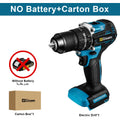 Gisam 13mm 35+3 Torque Brushless Electric Impact Drill Cordless Drill Electric Screwdriver Power Tool For Makita 18V Battery Pin