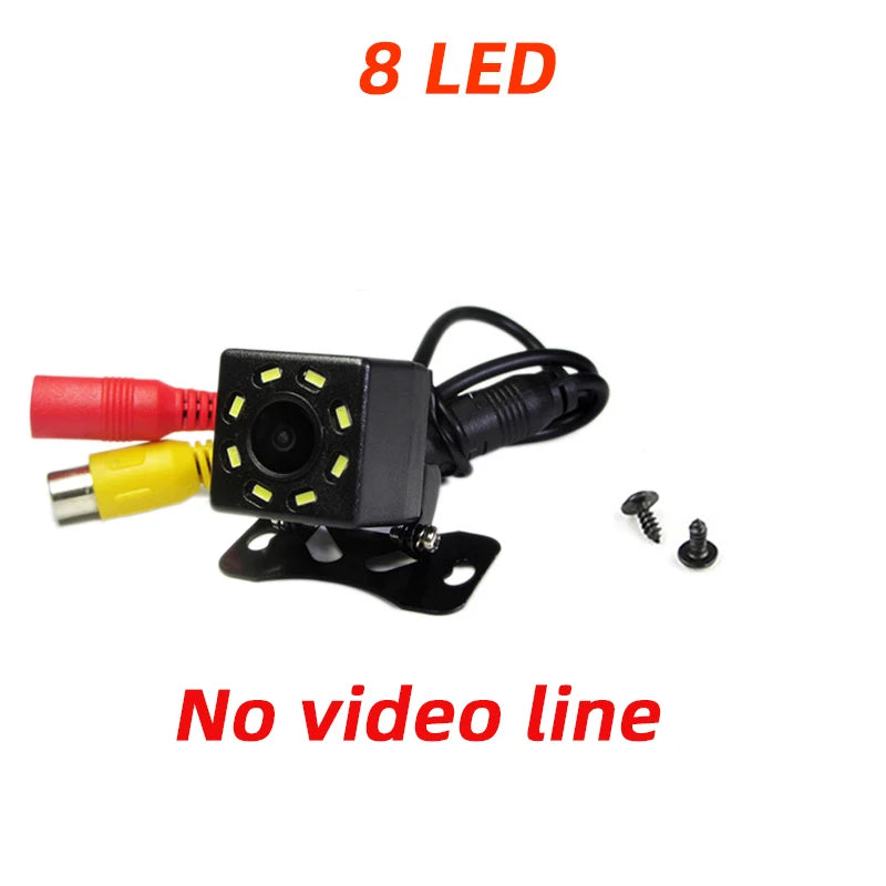 Car Rear View Camera Optional 4/8/12 LED Camera HD Night Vision Support Display to Assist car Parking and Reversing