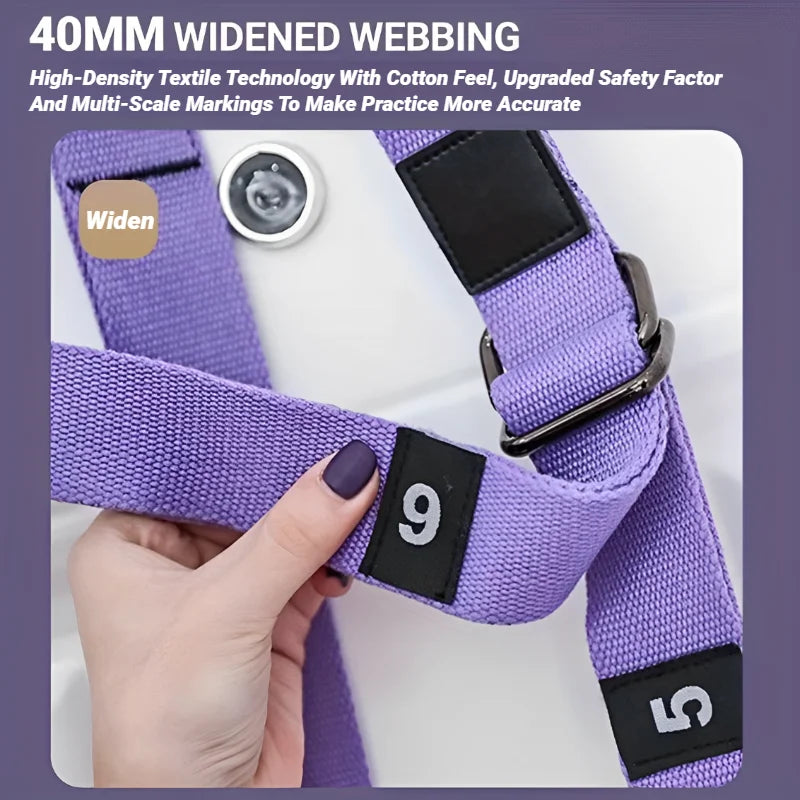 Adjustable Aerial Air Yoga Strap Pull Rope Women Hanging Hammock Stretch Leg Splits Trainer Female Gym Belt Stretching Fitness