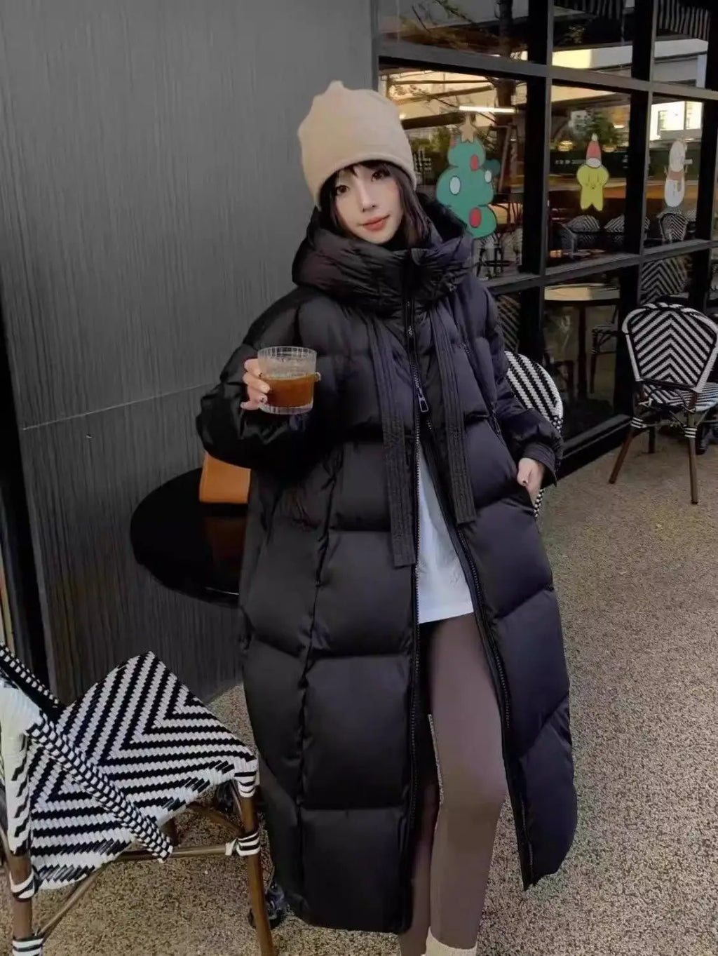 2026 New Winter Cotton Jacket Women's Long Coat Korean Edition Loose Thick Fashion Hooded Jackets Female Warm Parker Overcoat