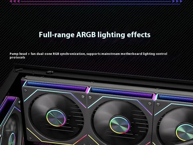X-GAMERX M240 M360 Liquid Cooling ARGB Dynamic Light Synchronization Thermal Display Integrated Water Cooling Radiator