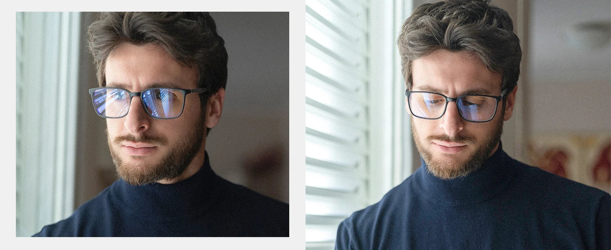 ZENOTTIC Fashion Blue Light Reading Glasses for Men，Sport Square Frame Readers, Anti Glare Computer Glasses