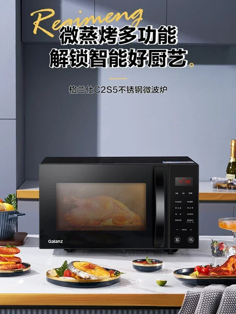 220V Grainfree Stainless Steel Microwave Oven with Integrated Steamer and Bake oven - Home Use Microwaves A