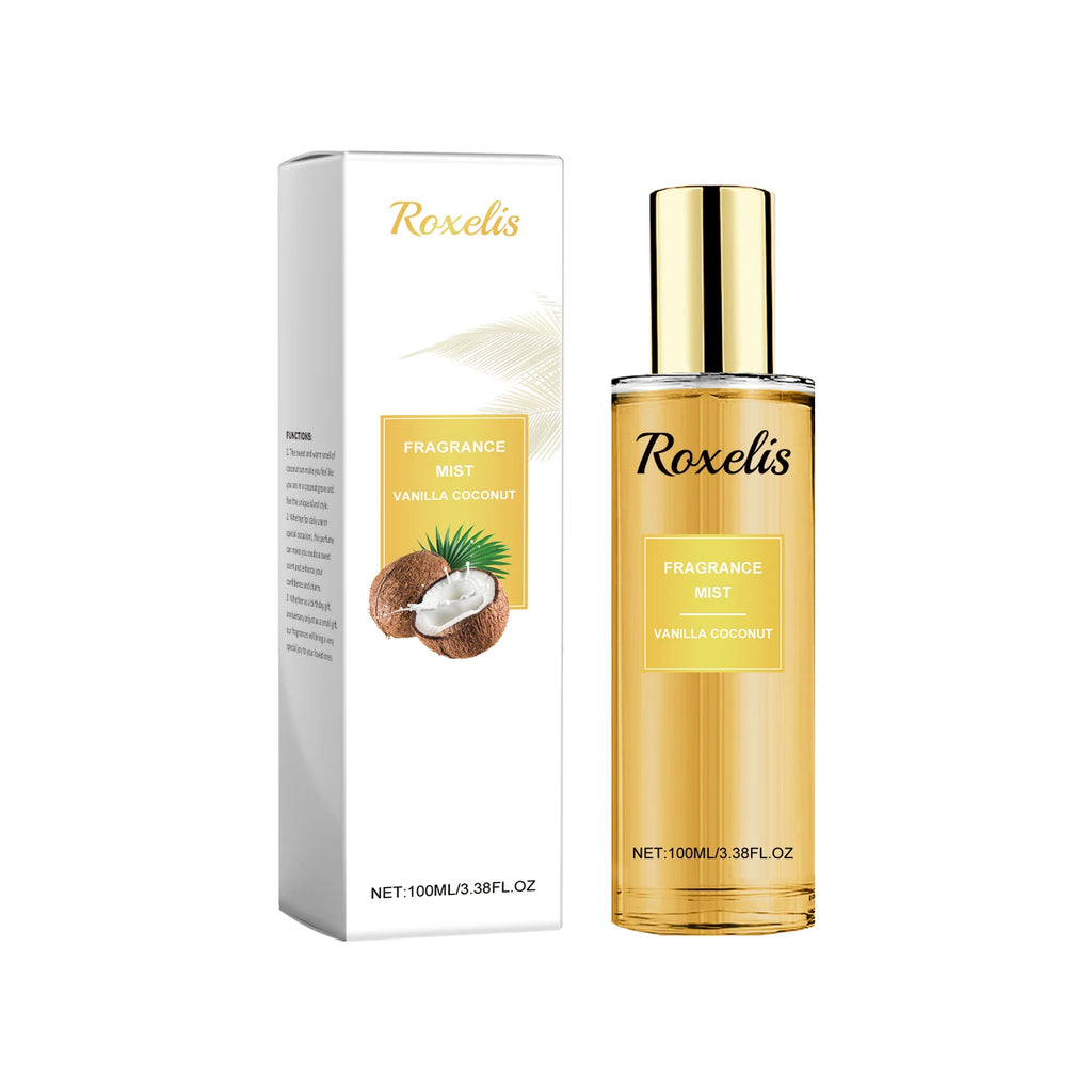 Vanilla Coconut Fragrance Spray, Long-Lasting Fresh Body Spray, Floral and Fruity Refreshing Body Fragrance