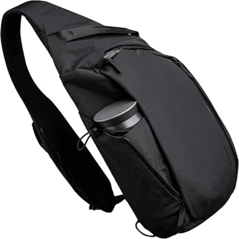 High Quality Simple Crossbody Bag Casual Solid Color Sling Backpack with Water Bottle Pocket Chest Bag Outdoor Sport