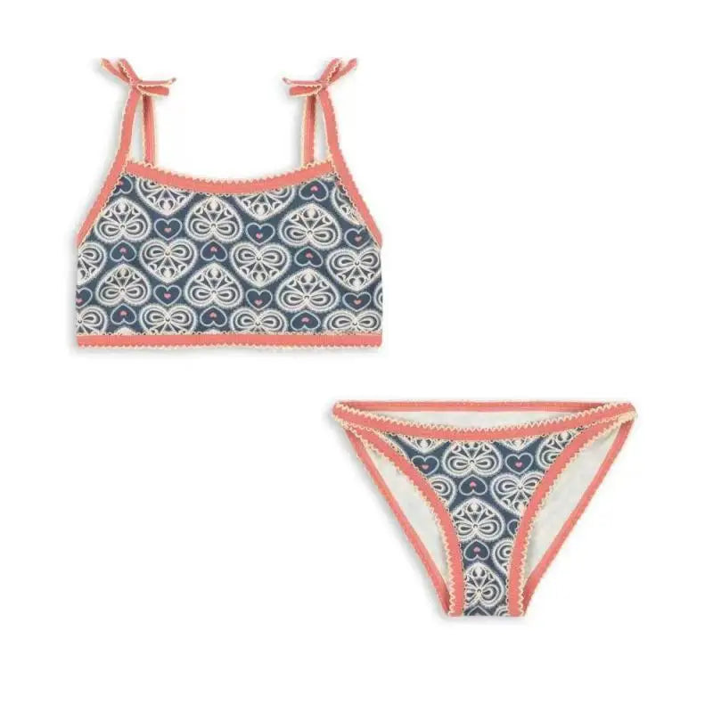 Baby Swimwear KS Brand 2026 New Summer Girls Swimsuit Cute Cherry Kids Baby Outfit Set Holiday Beach Bikini Children Clothing