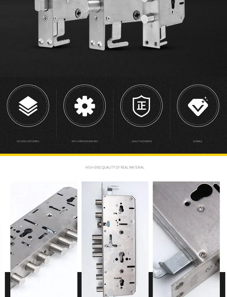 Stainless Steel Security Door Lock Body Smart Fingerprint Lock Body For Anti-theft  And 6068 Fingerprint Lock Body Accessories