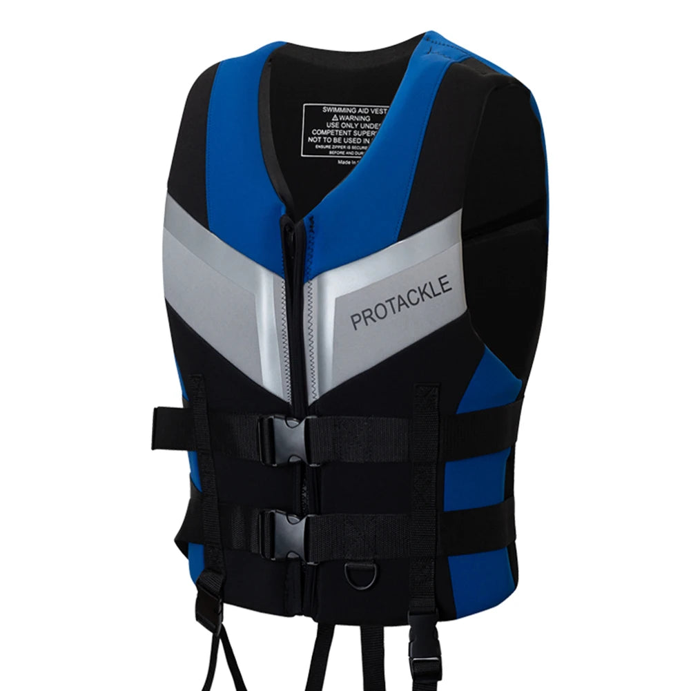 Professional Water Sports Life Jacket For Adults And Children Adjustable Buckle Vest For Swimming Snorkeling Safety Aid 240D