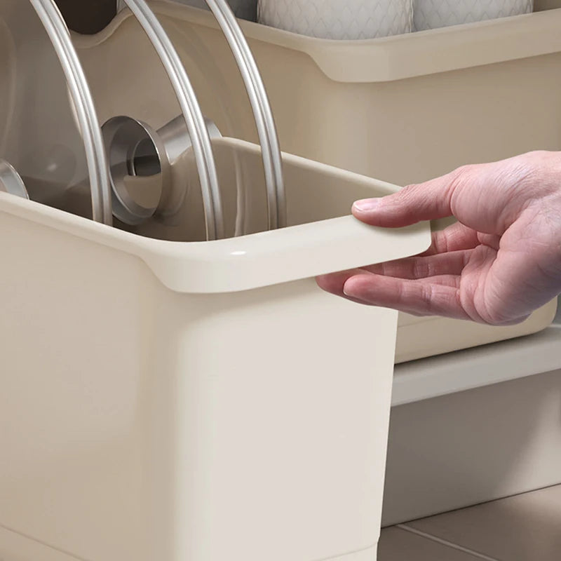 Kitchen Closet Organizer Make Up Organizer Sundries Storage Case with Wheels Seasoning Bottle Storage Container