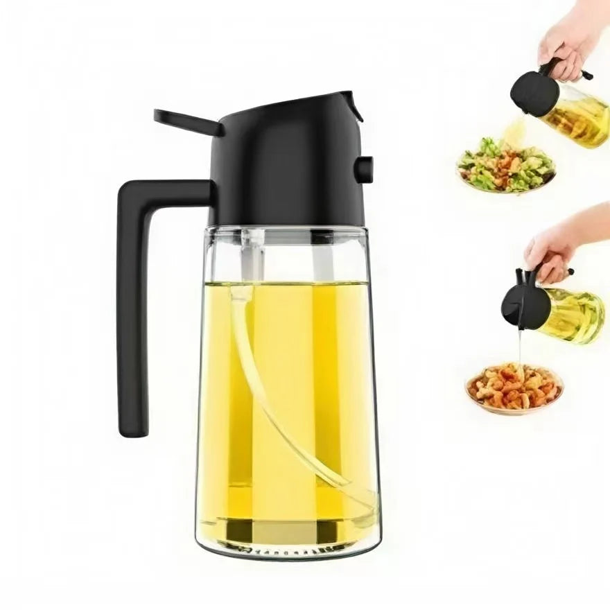 Commercial Grade Glass Oil Sprayer | Versatile Seasoning Bottle & Cooking Mist Dispenser for Baking & Home Catering