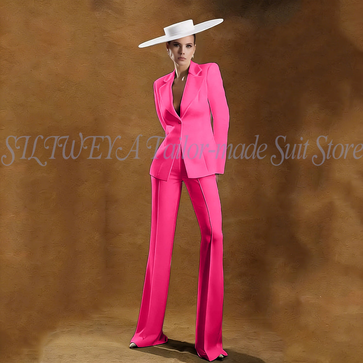 Ladies White Tailored Blazer Trousers Set Workplace Business Occasion Formal Attire 2026 Women Fashion Chic Office Commute Suit