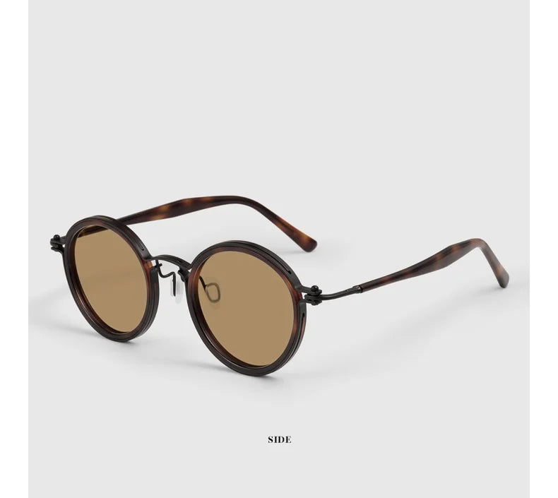 Polarized Sunglasses Men UV400 Protective Driving Spectacles Handmade Titanium Acetate Sun Glasses Photochromic Outdoor Eyewear
