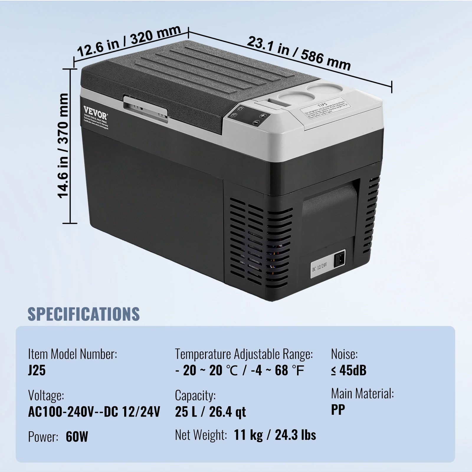 SucceBuy 8L to 75L Car Refrigerator Fridge Portable Icebox Single&Dual Zone w/Blue Tooth Temp Adjustable for Outdoor Camping RV