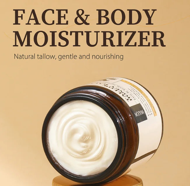 120g Beef Tallow Paste Deeply Moisturizer Brightening Wrinkle Remover Grass Fed Tallow Wild Honey Face Body Cream Skin Car